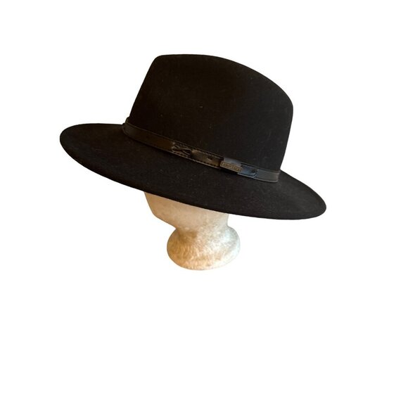 Pendleton Mens Black Felt Wool Fedora Hat Western Large - Picture 1 of 7